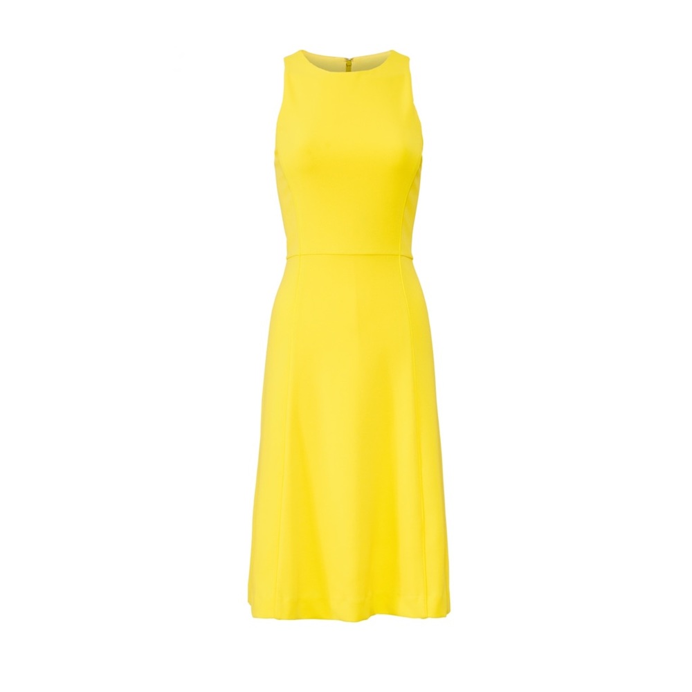 Rachel Roy Yellow Crew Neck Dress EUC - Picture 4 of 4